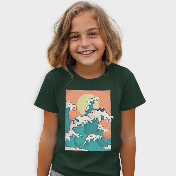 Waves Face, Tricou Copii