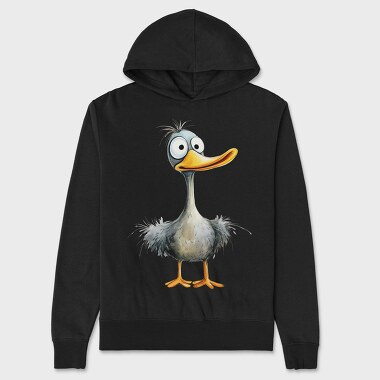 Ducky Feet Cartoon, Hanorac Oversize Barbati (Unisex)