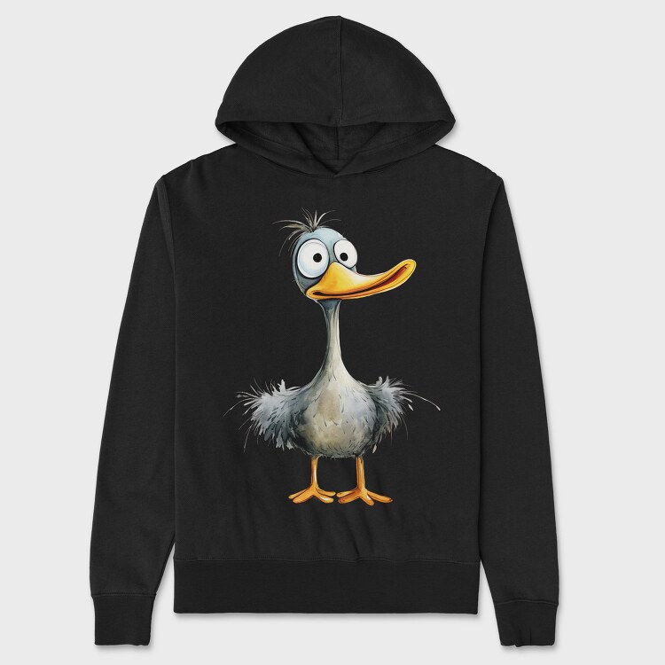Ducky Feet Cartoon, Hanorac Oversize Barbati (Unisex)