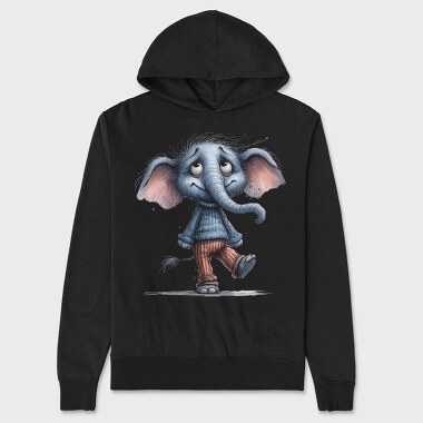 Elephant In Sweater, Hanorac Oversize Barbati (Unisex)