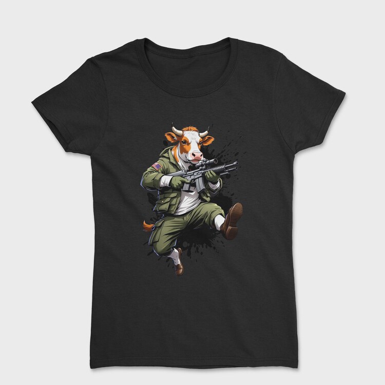 Armed Cow Character, Tricou Femei