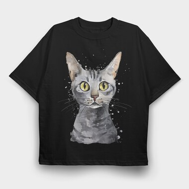 Egyptian Mau 2, Tricou Oversize Barbati (Unisex)