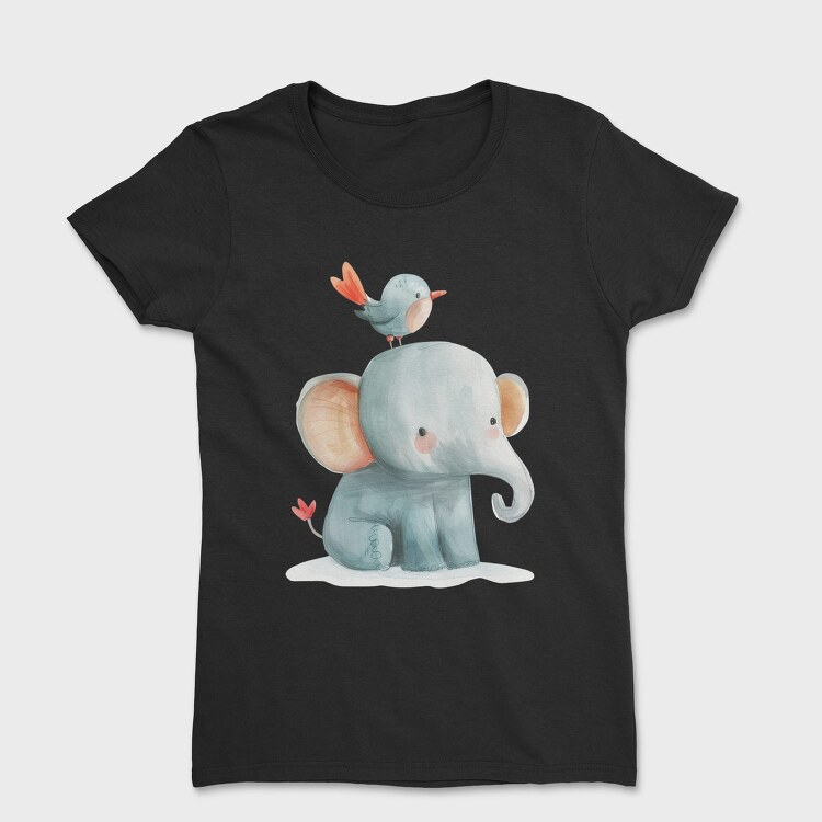 Elephant Bird Stack, Tricou Femei