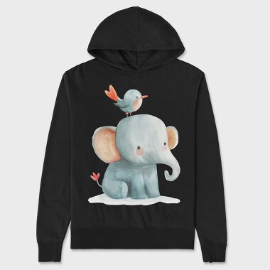 Elephant Bird Stack, Hanorac Oversize Barbati (Unisex)