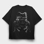 Eyepatch Frog Portrait, Tricou Oversize Barbati (Unisex)