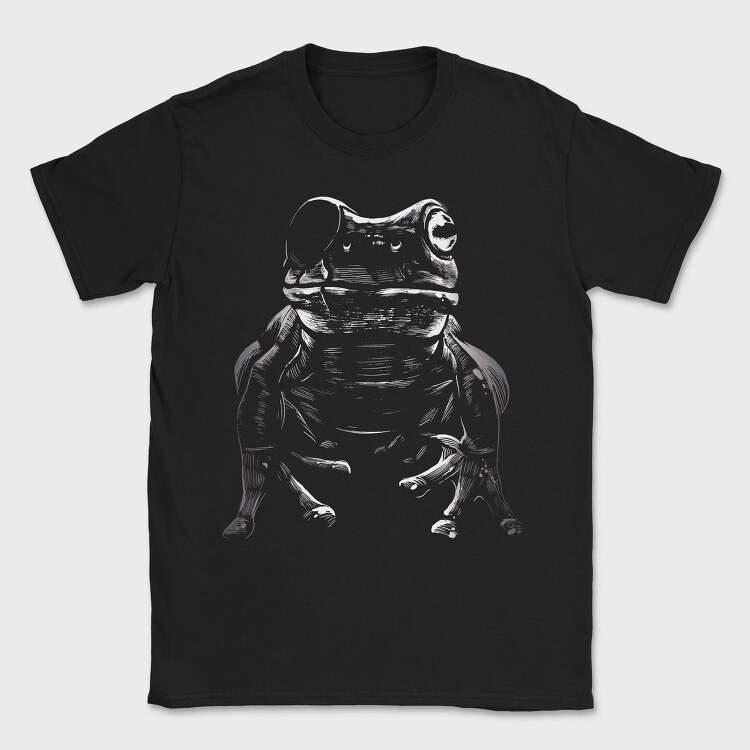 Eyepatch Frog Portrait, Tricou Barbati (Unisex)