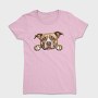 English Staffordshire Bull Terrier Peeking Face, Tricou Femei