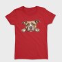 English Staffordshire Bull Terrier Peeking Face, Tricou Femei