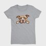 English Staffordshire Bull Terrier Peeking Face, Tricou Femei