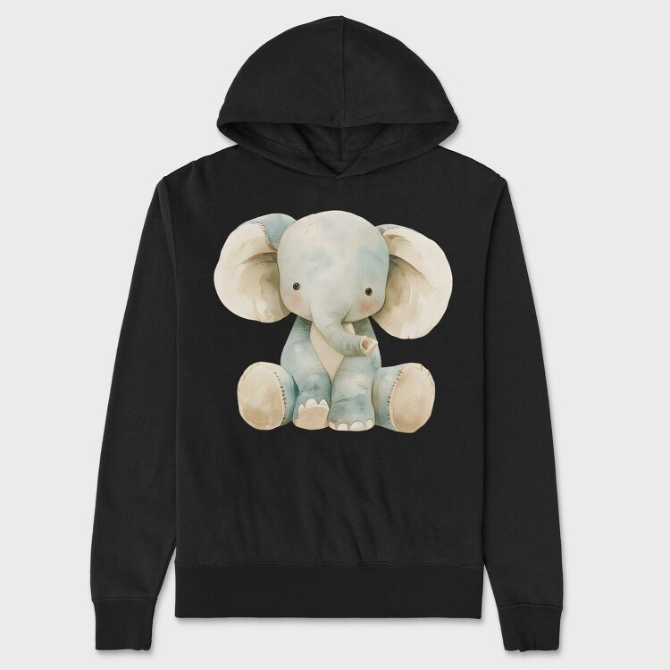 Elephant Blue Ear, Hanorac Oversize Barbati (Unisex)