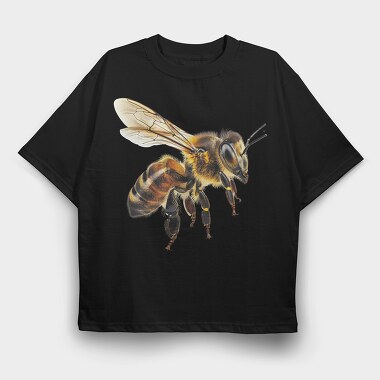 Fairy Bee Meadow, Tricou Oversize Barbati (Unisex)