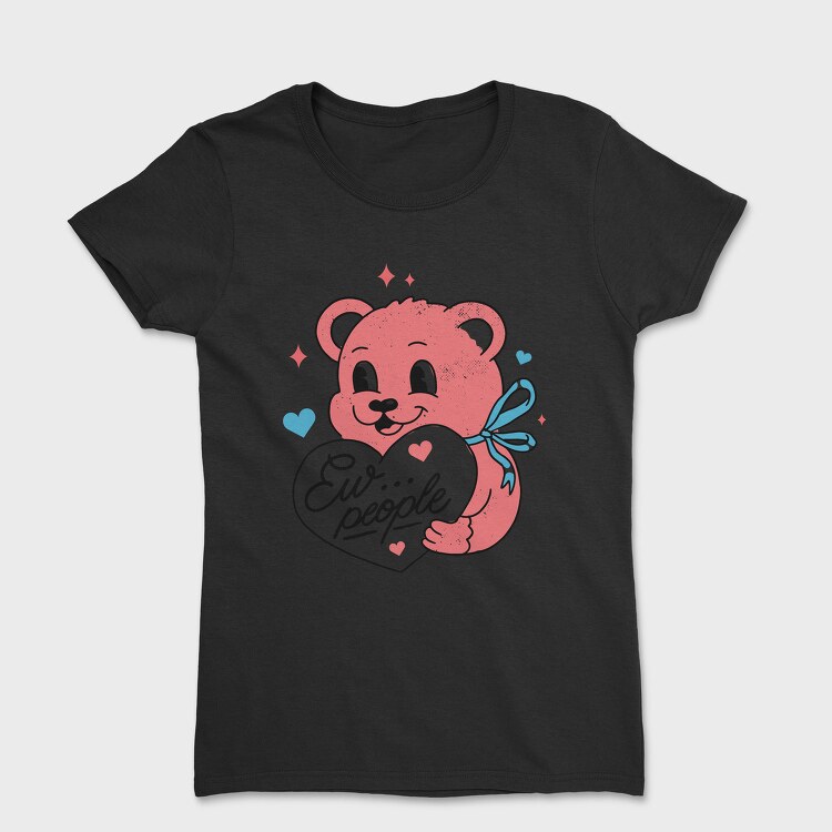 Ew People Pink Teddy, Tricou Femei