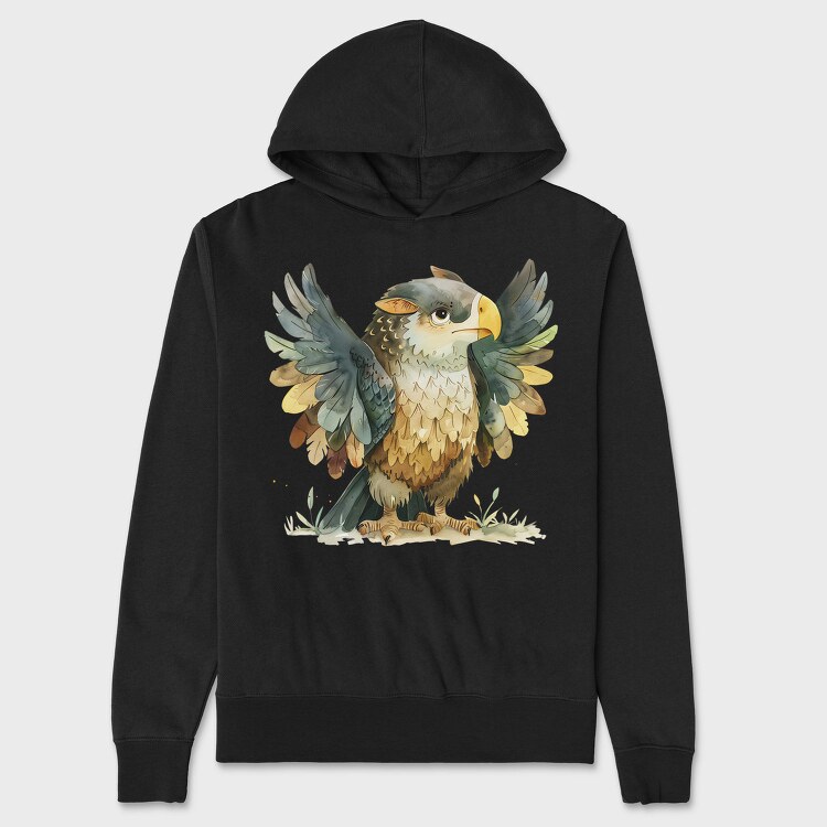 Eagle Feathers Claws, Hanorac Oversize Barbati (Unisex)