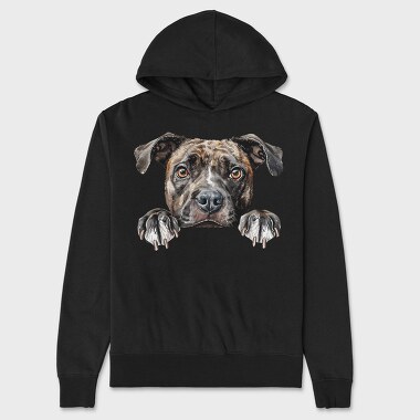 English Staffordshire Bull Terrier, Hanorac Oversize Barbati (Unisex)