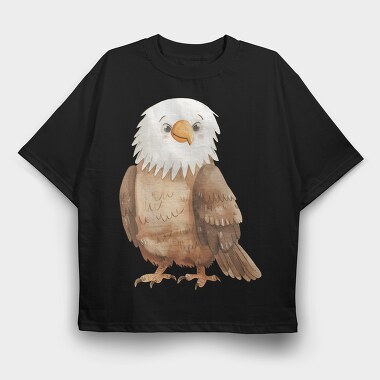 Eagle Feathers Cute, Tricou Oversize Barbati (Unisex)
