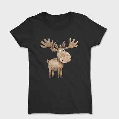 Elk Antlers Cute, Tricou Femei