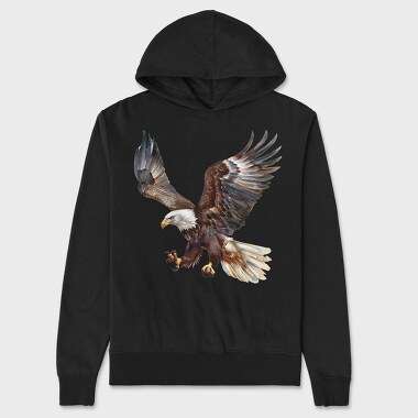 Eagle Flying Clipart, Hanorac Oversize Barbati (Unisex)