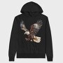 Eagle Flying Clipart, Hanorac Oversize Barbati (Unisex)