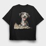 Entlebucher Mountain Dog Smile, Tricou Oversize Barbati (Unisex)
