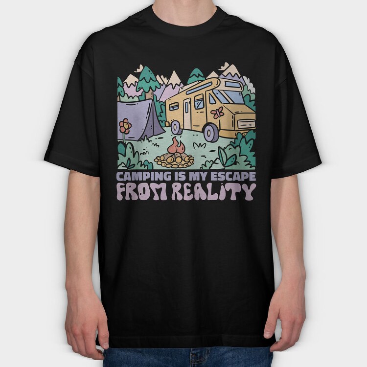 Escape From Reality, Tricou Oversize Barbati (Unisex)