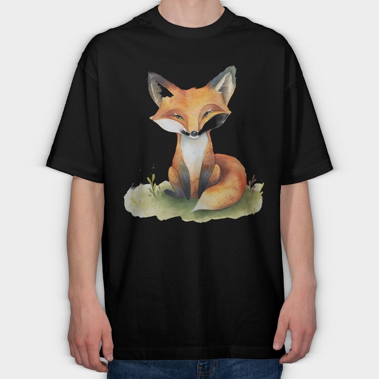 Fallen Fox Forest, Tricou Oversize Barbati (Unisex)