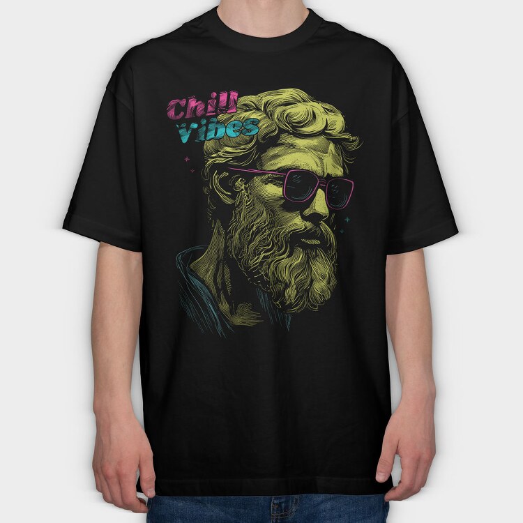 Epictetus Hipster, Tricou Oversize Barbati (Unisex)