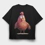 Farm Chick Lover, Tricou Oversize Barbati (Unisex)