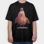 Farm Chick Lover, Tricou Oversize Barbati (Unisex)