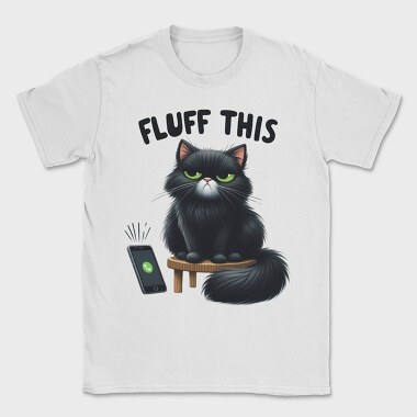 Fluffy Black Cat Calling, Tricou Barbati (Unisex)