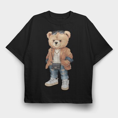 Fashion Bear Doll, Tricou Oversize Barbati (Unisex)