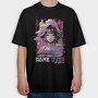 Anime Glitch Vaporwave, Tricou Oversize Barbati (Unisex)