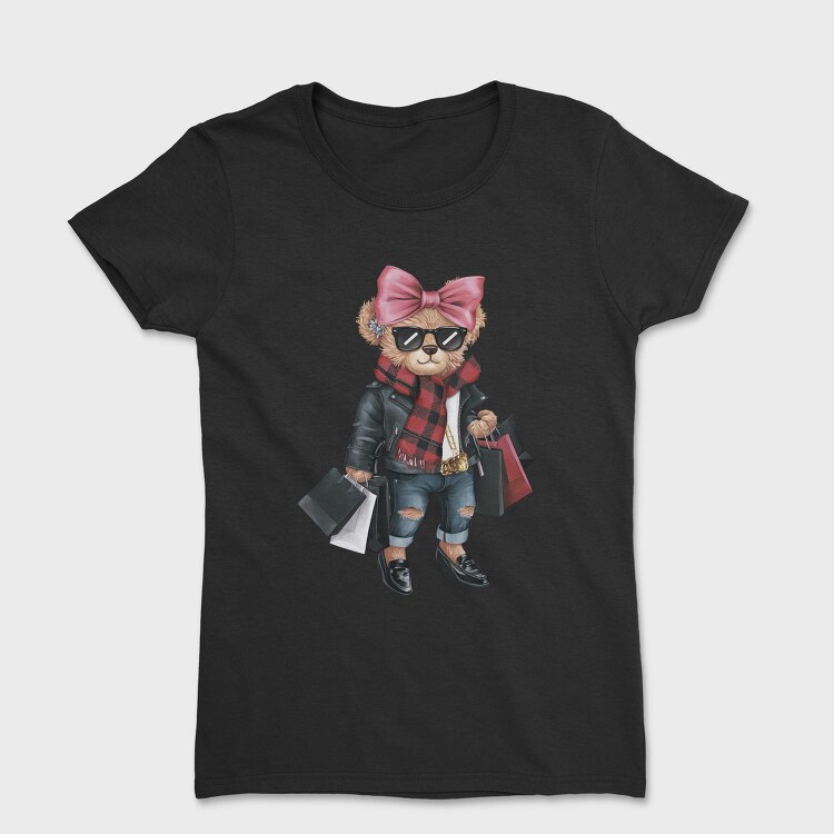 Fashion Bear Scarf, Tricou Femei