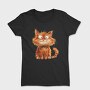 Fluffy Cheerful Cat, Tricou Femei