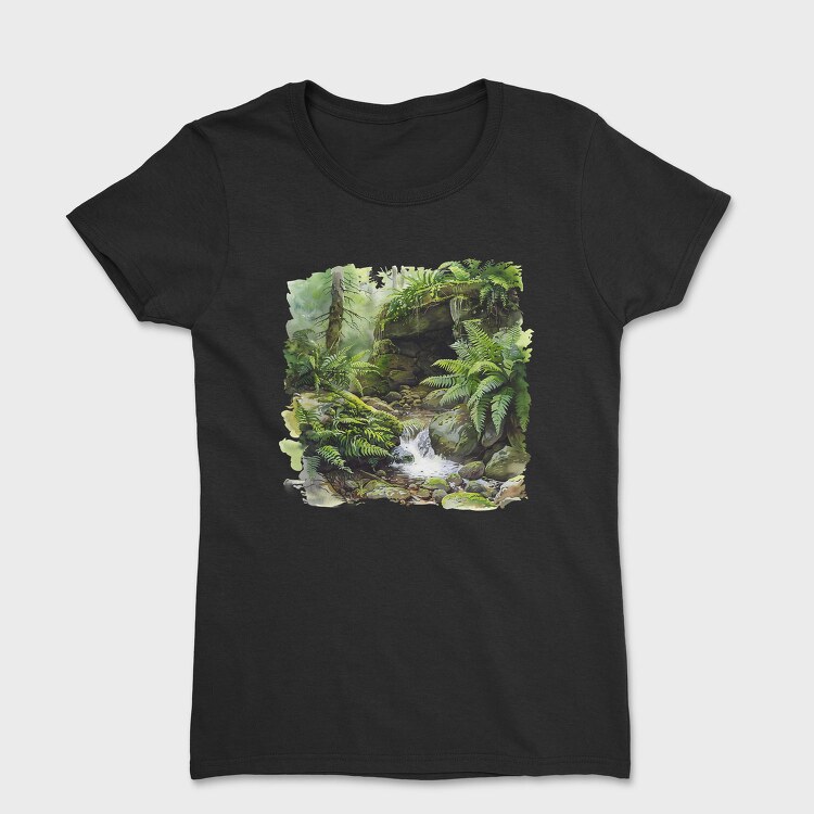 Forest Fern Stream, Tricou Femei