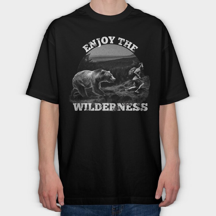 Enjoy the Wilderness, Tricou Oversize Barbati (Unisex)