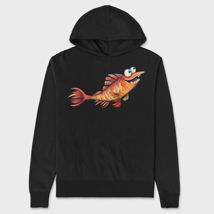 Fishtail Funny Fish, Hanorac Oversize Barbati (Unisex)