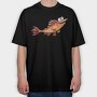 Fishtail Funny Fish, Tricou Oversize Barbati (Unisex)