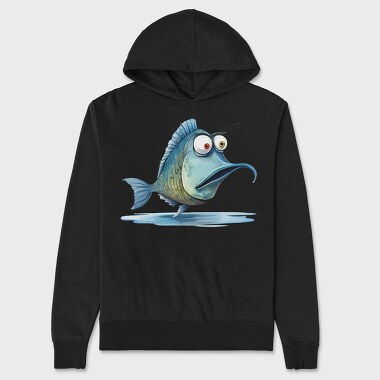 Fishtale Fishy Funny, Hanorac Oversize Barbati (Unisex)