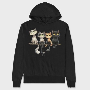 Feline Symbols Group, Hanorac Oversize Barbati (Unisex)