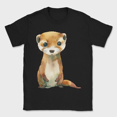 Ferret Sitting Animal, Tricou Barbati (Unisex)