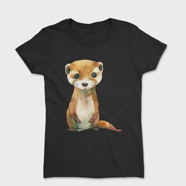 Ferret Sitting Animal, Tricou Femei