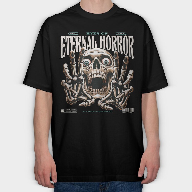 Eternal Horror, Tricou Oversize Barbati (Unisex)