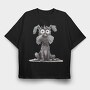 Fluffy Moon Scout, Tricou Oversize Barbati (Unisex)