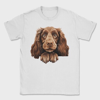 Field Spaniel Peeking, Tricou Barbati (Unisex)
