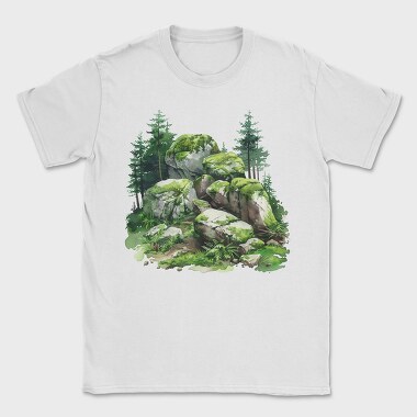 Forest Moss Boulder, Tricou Barbati (Unisex)