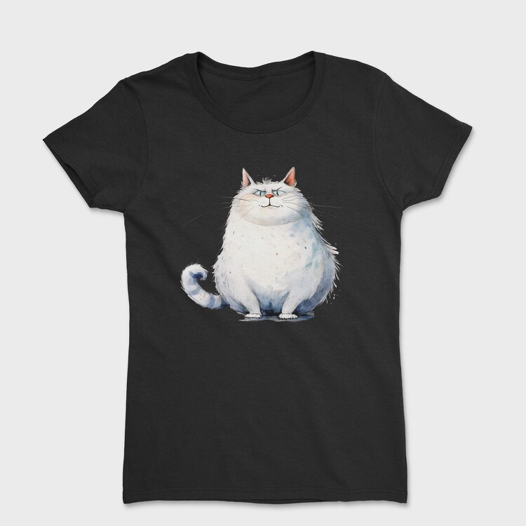 Fat Cat Sitting, Tricou Femei