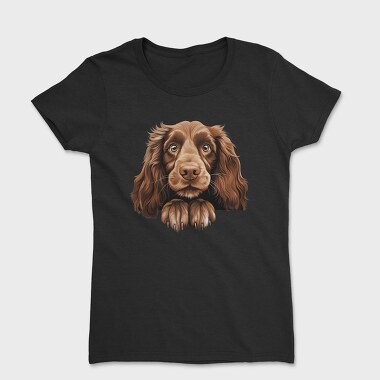 Field Spaniel Peeking, Tricou Femei
