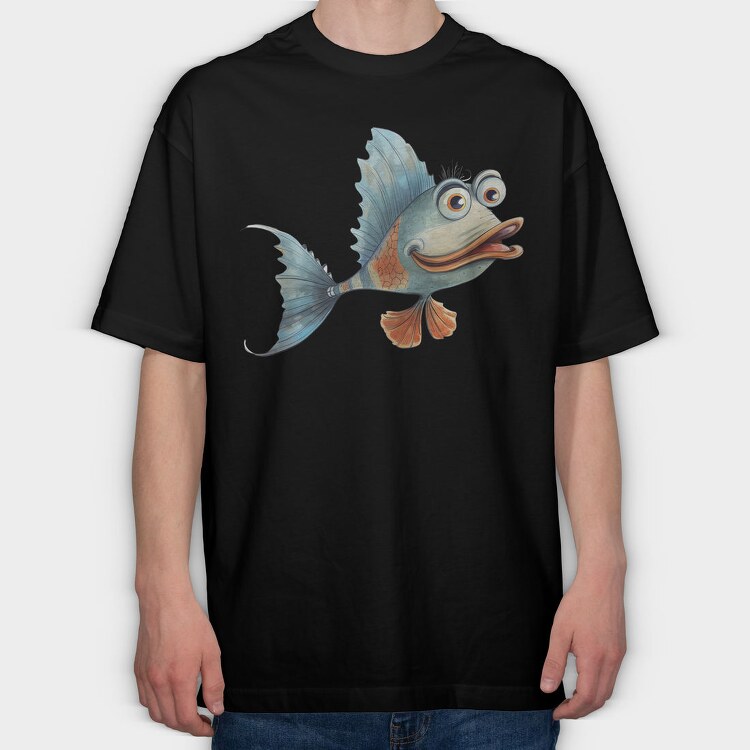 Flying Fish Eyes, Tricou Oversize Barbati (Unisex)