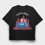 Explore Camper, Tricou Oversize Barbati (Unisex)