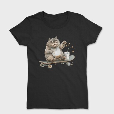Fat Cat Skateboard, Tricou Femei